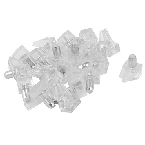 DbuyChX Glass Clear Shelf Support Lug Studs Pin Type with 5mm