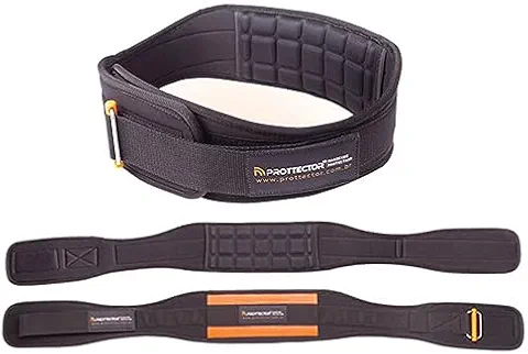 Cinturao Gel ( M ) Para Musculacao E Levantamento De Peso, Prottector, Preta