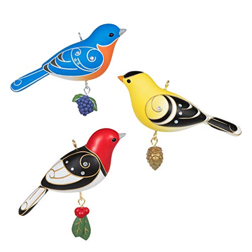 Hallmark Keepsake Christmas Ornaments 2020, Outdoor Oversized Birds, Set Of 3 (3999Qgo1934) #TOP1