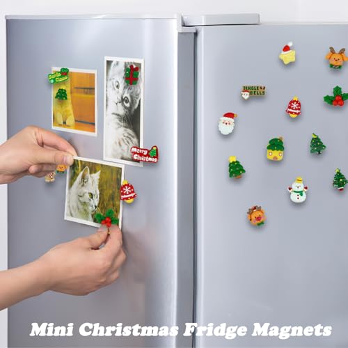 Set 30 Imanes Decorativos Ovalados para Navidad miniatura 5
