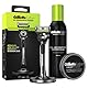 Gillette Labs Bartpflege Set, Nassrasierer Herren + 1 Rasierklinge + Feuchtigkeitscreme (100ml) + Rasierschaum (240ml) für Männer