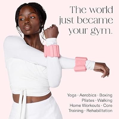 Bala Bangles Wrist & Ankle Weights for Women & Men - Adjustable Weighted Bands - Soft Silicone Arm & Leg Weights for Pilates, Yoga, Walking, Barre, Home Workout & Strength Training Exercise