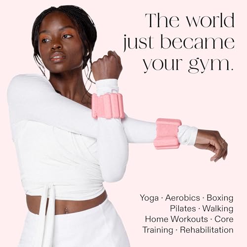 Image of Bala Bangles Wrist & Ankle Weights for Women & Men - Adjustable Weighted Bands - Soft Silicone Arm & Leg Weights for Pilates, Yoga, Walking, Barre, Home Workout & Strength Training Exercise