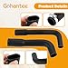 gohantee Fuel Filler Hose and Vent Hose Kit Compatible with Jeep Wrangler YJ 1987-1995 20 Gallon Plastic Tank, Replaces 52040079 52040081, 2 Pcs with 4 Clamps
