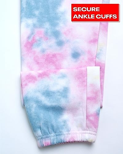 Reebok girls sweatpants active fleece cargo joggers tie dye - 4