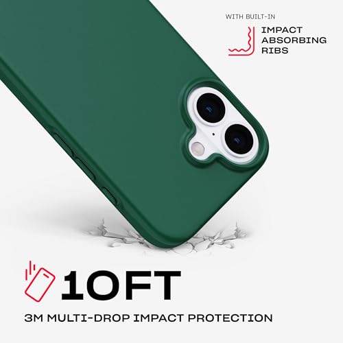 Image of Tech21 EvoLite for iPhone 16 Ultra Thin - Impact Protection Case - in Forest Green