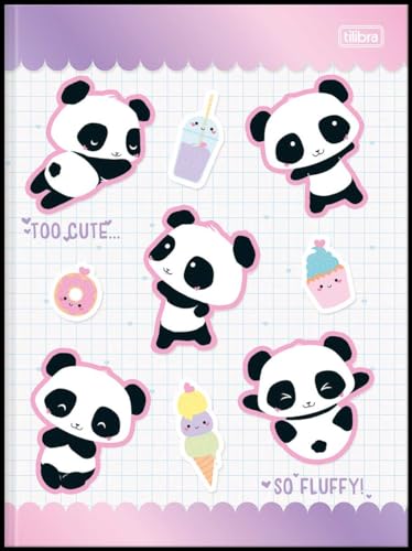 Kit de Caderno, Brochura Universitário, Capa Dura, Lovely Friend, 80 Folhas, Tilibra, Pacote com 5 U