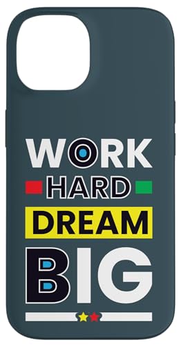 Work Hard Dream Big Minimalist ���`�x�[�V�����A�b�v �X�}�z�P�[�X iPhone 14 �p