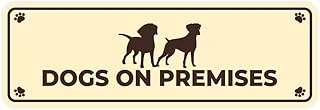 Motto Lita Standard Paws, Dogs on Premise (Ivory/Dark Brown) - Large