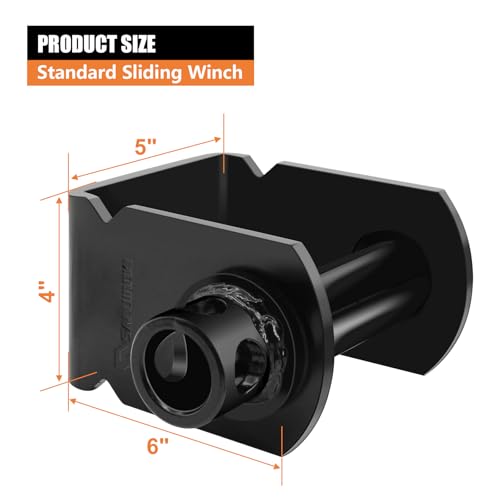 SALUINOKI 4 Pack Sliding Winch for Flatbed Trailer, Flatbed Tie Down Kit Include 2 Pack 4 inch Flatbed Winch Straps 30 Ft Black, Flatbed Equipment Accessories for Tie Down System by SALUINOKI - Image 2