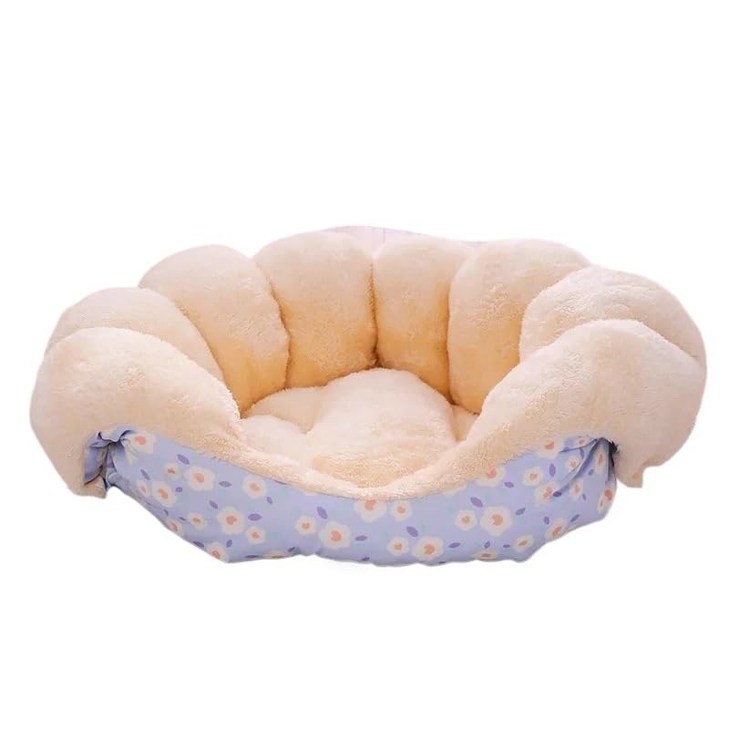 Lecho higiénico para Gatos Lecho higiénico para sofás Closable Multi-Use Creative Litter, 3 Formas Conmutables Acolchado y Espesado Lecho higiénico para Perros(Gold,M 58X50X23CM)