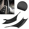 Hlyjoon Door Handle Covers 2pcs Car Driver Side & Passenger Side Interior Door Pull Handle Cover Trim Matte Black Fit for 3 Series 4 Series F30 F80 F82 #3