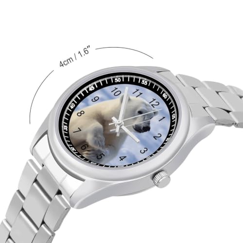 Minimalist Stainless Steel Band Watch for Man, Business Wristwatch