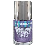 ATEMRAUBENDE LICHTEFFEKTE Layla Cosmetics Hologram Effect Nagellack - ultra violet, 1er pack (1 x 0.01 l)