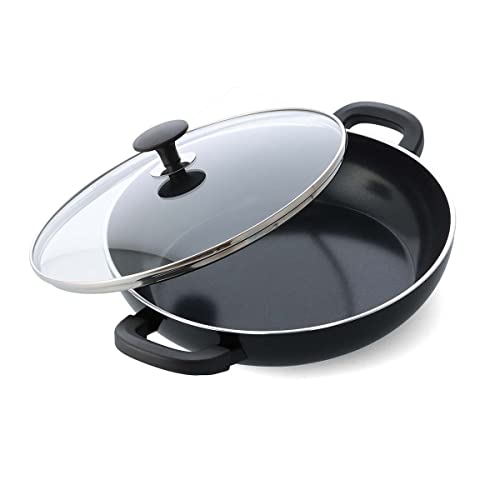 Greenpan Smartshape Design Series Ceramic Nonstick 11” Everyday Pan With Lid, Pfas-Free, Dishwasher Safe, Black #TOP23