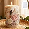 Swan Flower Mold - Cylinder Molds Silicone Wave Spiral Candle Mold - Silicone Resin Casting Molds for Candle & Resin & Soap Craft Supplies #3