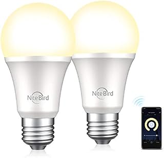 Smart Light Bulb Works with Alexa,Echo,Google Home and Siri,NiteBird Dimmable LED Light Bulbs