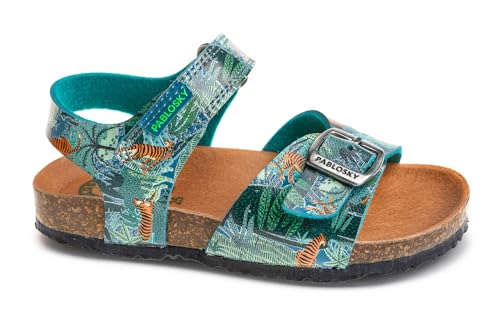 Pablosky Bio 516812, Sandalia, Verde, 36 EU Ancho