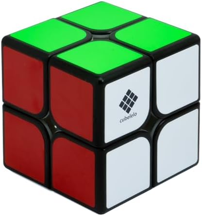 Cubelelo Drift 2x2 Black Speed Cube | Sleek & Fast Puzzle for Kids and Adults | Brain-Boosting Magic Cube for Kids Adults Comes in (Multicolor) Design