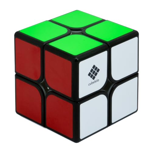 Image of Cubelelo Drift 2x2 Black Speed Cube | Sleek & Fast Puzzle for Kids and Adults | Brain-Boosting Magic Cube for Kids Adults Comes in (Multicolor) Design
