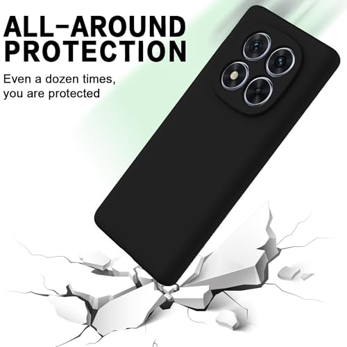 Image of FIRST MART Matte Silicone Back Cover for Redmi Note 15 Pro - Black