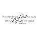 Empresal This is The Day The Lord Has Made Let Us Rejoice and Be Glad Psalm 118:24 Vinyl Wall Decal Bible Verse Quote Decor