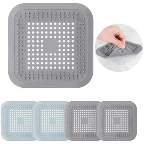 Silicone Drain Stopper,Sink Drain Cover Bathtub Drain Cover Square Cover