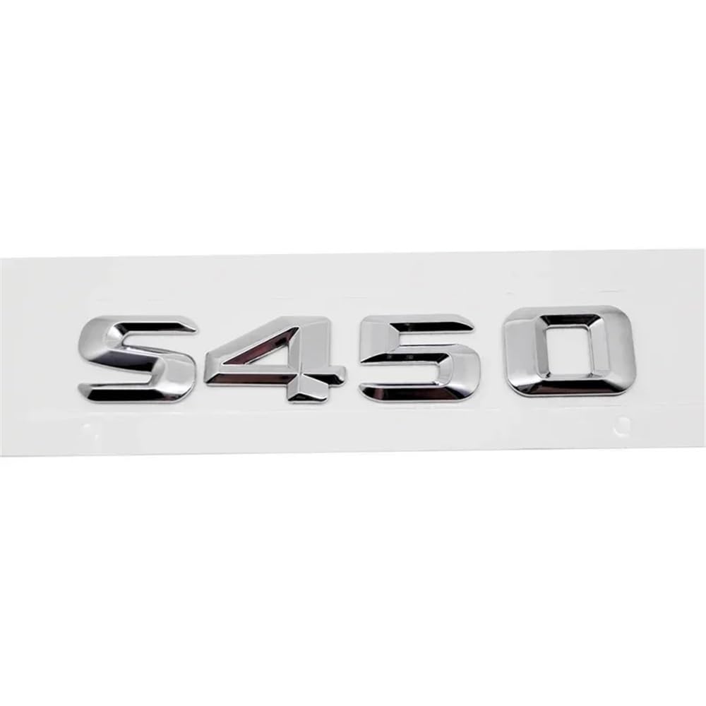 YTQMoreBNZ YYDStes Car Rear Emblem Sticker Trunk Tail Badge Decal Compatible With Mercedes Benz S400 S420 S430 S450 S500 S550 S600 S650