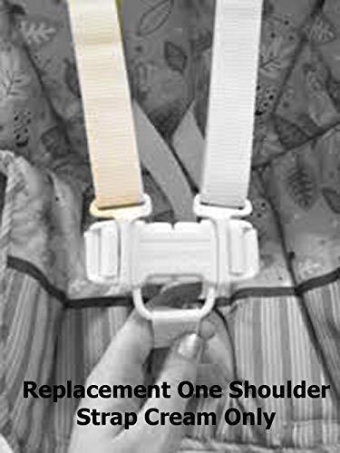Image of Fisher Price Space Saver High Chair Replacement Shoulder Harness Strap Belt Cream