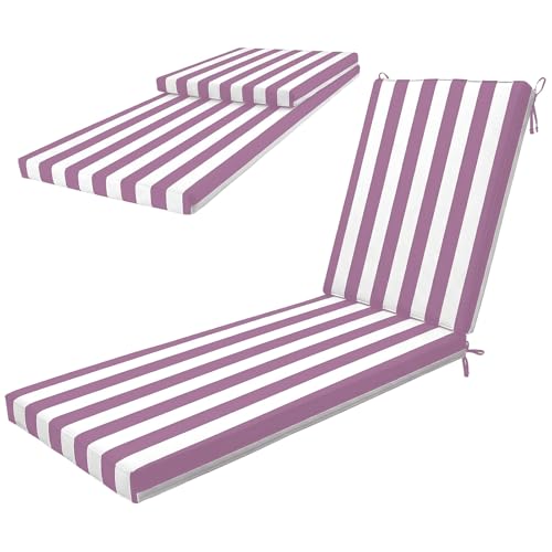 Almohadillas de repuesto de 203 x 66 x 10 cm con lazos y funda lavable 2