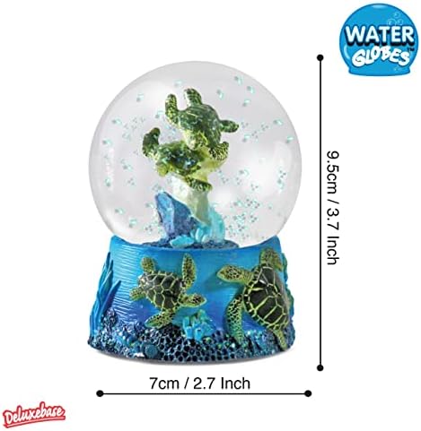 Water Globe - Sea Turtles from Deluxebase. Sea Turtle Snow Globe with Resin Figurine and Moulded Base. Great home decor, ornaments and gifts.
