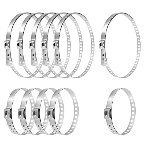 12Pcs CV Boot Clamp Assortment Kit,6 Pairs Small and Large CV Boot Clips,Adjustable Stainless Steel Drive Shaft Joint kit,CV Joint Boot Clamps Kit,Axle Repair Clamps Kit,CV Boot Tool for Most Cars