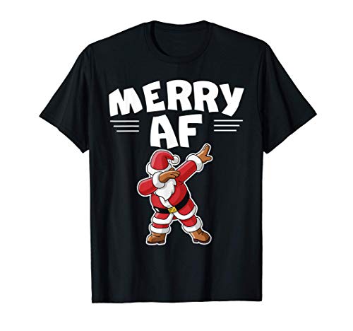 Love Merry Christmas Merry-AF Xmas Cute Santa Team Gift Camiseta