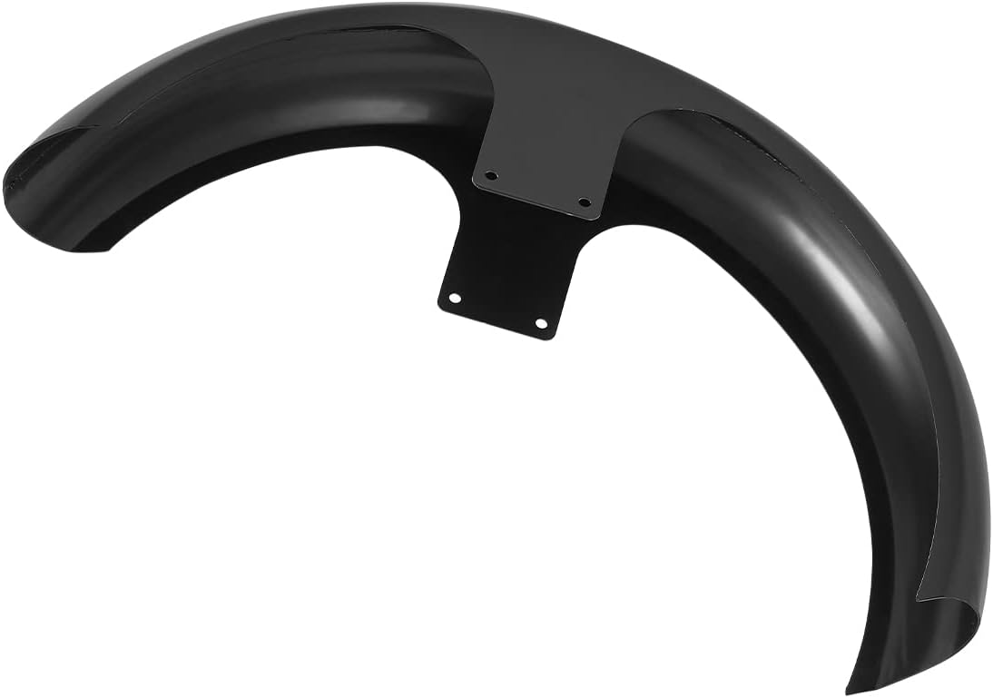 TCT-MOTORPARTS Gloss Black 26" Wrap Front Fender For Harley Touring Custom Baggers Street Electra Glide FLHT EFI FLHTI Motorcycle