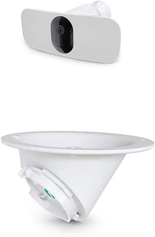 Arlo Pro 3 Floodlight Camera + Ceiling Adapter | Home Security Camera with 2K Video and HDR | Wire-Free, Weather-Resistant, Color Night Vision, Spotlight, 160-Degree Field of View, 2-Way Audio