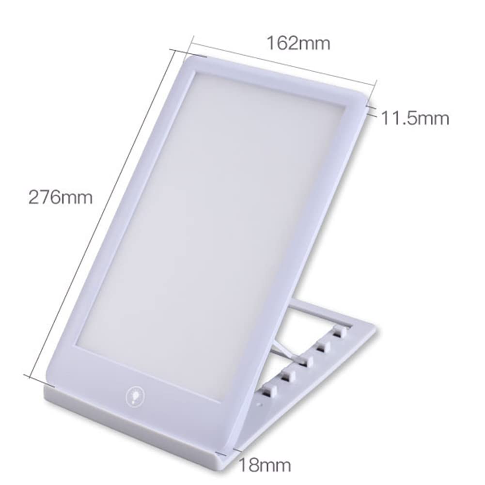 Lampe De Luminothérapie Triste, Boîte À Lumière Triste 10000 Lux, Avec 3 Niveaux De Luminosité Et Lampe À Lumière Naturelle Du Soleil 6500K, Lampes Tristes À Spectre Complet Sans UV,Blanc