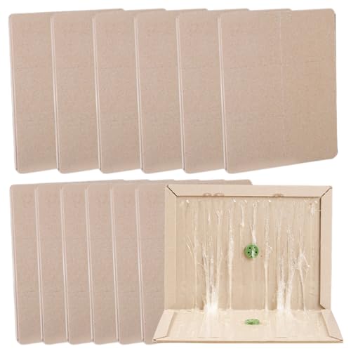 12 Trampas para Cucarachas Adhesivas, Trampa Pegamento para Cucarachas y Hormigas, Placas Adhesivas Antiinsectos para Cocina Dormitorio Oficina Baño
