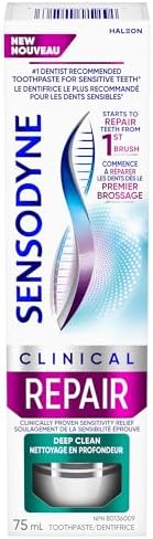 Sensodyne Clinical Repair Mint Toothpaste for Sensitive Teeth (De...