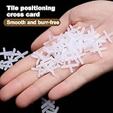 200Pcs Tile Spacers, 3Mm Plastic Cross Shaped Gasket Spacers Tiling Tools Ceramic Tile Installation Tile-Spacers-3Mm 3Mm Tiles Spacers for Fixing Mat Tile Leveling (3Mm White 200Pcs) - Image 3