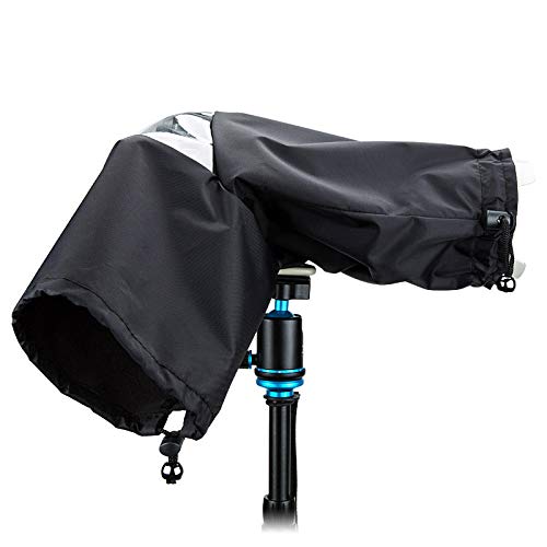 JJC Protector Antilluvia Cubierta de Lluvia Capa Protector para Cámaras DSLR Nikon DF D90 Z7 Z6 Z50 D780 D850 D810 D800 D610 D3500 D3400 D5600 Canon EOS 7D 5D 850D 800D 750D Sony A9D 9II A77 II - imagen 5