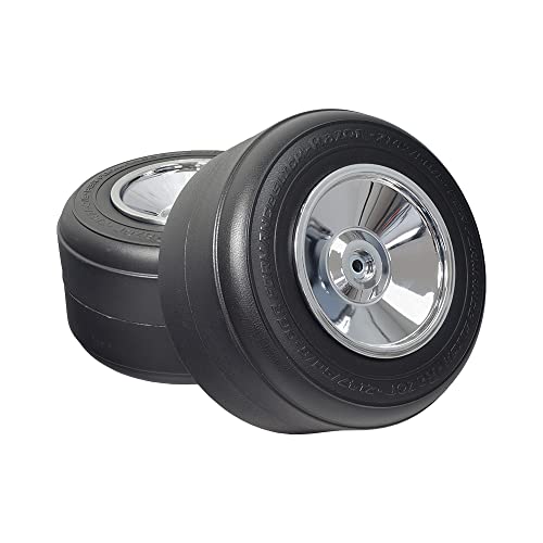 AlveyTech Rear Drift Wheels for the Razor DXT Pedal-Powered Drift Trike (Set of 2) - Replacement Pair 10" Wheel with Slick Tires for Non-Electric Power DXT Tricycle Model Only (W20030501048) by AlveyTech - Used condition - US$59.45