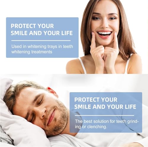 Bite Notturno Antirussamento per Uomini e Donne，Bite dentale notturno automodellante professionale invisibile per bruxismo，Aiuta a Ridurre il Russare - 2