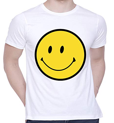 CreativiT Graphic Printed T-Shirt for Unisex Smiley Tshirt | Casu...