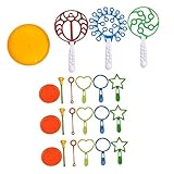 HANABASS 22pcs Creative Bubble Blower for Crab Shape Large Bubble Maker with Circle Tool Ring Tool Small Random for All Seasons Random Color