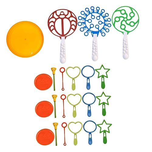 HANABASS 22pcs Creative Bubble Blower for Crab Shape Large Bubble Maker with Circle Tool Ring Tool Small Random for All Seasons Random Color