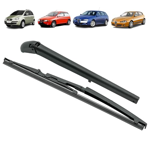 Bras essuie glace arrière compatible pour Alfa 147, Alfa 156 SW, Fiat Idea (350) et Ypsilon (840). AVEC BALAI D’ESSUIE-GLACE ARRIÈRE. 46480731