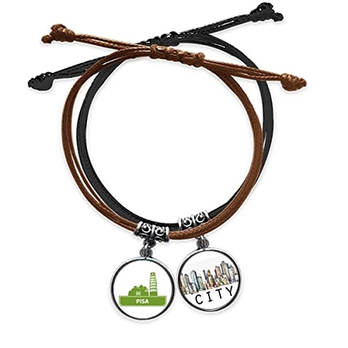 Bracelet corde main chaîne vert et cuir la surprise idéale pour homme