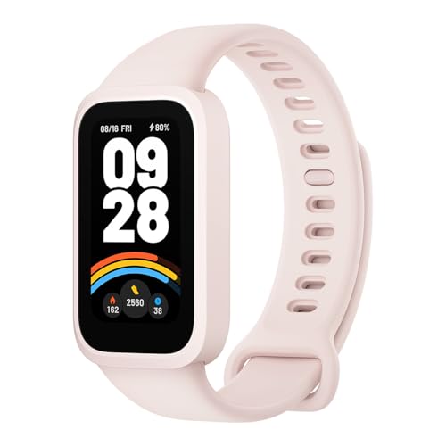 Xiaomi Smart Band 9 Active - Pulsera de Actividad, autonomía de hasta 18 días, Pantalla TFT de 1,47" con tasa de refresco de 60 Hz, 5ATM, App Mi Fitness, Rosa (Versión ES)
