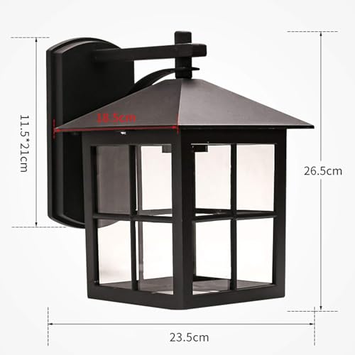 Lámpara de pared para exteriores moderna e impermeable para alumbrar el jardín 3