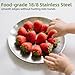 neotidy Stainless Steel Kids Plates (2 Packs), 9 Inches 8/18 Food Grade Metal Plate for Kids Toddlers & Babies, Unbreakable Silver Steel Plates for Camping, Dinner Outdoor Use Dishwasher Safe